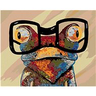 Zuty - Painting by Numbers - Frog With Black Glasses, 40X50 Cm, Canvas+Frame - Painting by Numbers