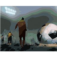 Zuty - Painting by Numbers - Midnight Football at the Stadium, 40X50 Cm, Canvas+Frame - Painting by Numbers