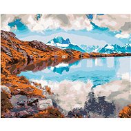 Zuty - Painting by Numbers - Morning on Lac Blanc Lake, 40X50 Cm, Canvas+Frame - Painting by Numbers