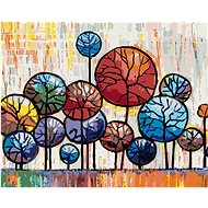 Zuty - Painting by Numbers - Ornamental Trees in the Park, 40X50 Cm, Canvas+Frame - Painting by Numbers