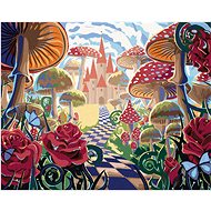 Zuty - Painting by Numbers - Fairy Tale Landscape With Castle, 80X100 Cm, Canvas+Frame - Painting by Numbers