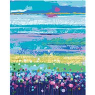 Zuty - Painting by Numbers - Abstract Meadow, 40X50 Cm, Canvas+Frame - Painting by Numbers