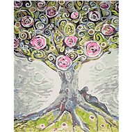 Zuty - Painting by Numbers - Flowering Tree of Life, 40X50 Cm, Canvas+Frame - Painting by Numbers