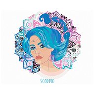 Zuty - Painting by Numbers - Woman Scorpio, 40X50 Cm, Canvas+Frame - Painting by Numbers
