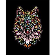 Zuty - Painting by Numbers - Mandala Wolf, 40X50 Cm, Canvas+Frame - Painting by Numbers