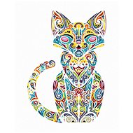 Zuty - Painting by Numbers - Mandala Cat, 40X50 Cm, Canvas+Frame - Painting by Numbers