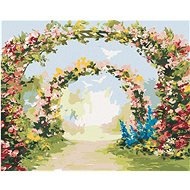Zuty - Painting by Numbers - Flower Gate, 40X50 Cm, Canvas+Frame - Painting by Numbers