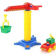 Wader 58195 Tower Crane No.1 + Car - Toy Car