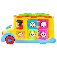 Huile Toys multifunctional interactive school bus with animals and sounds - Toy Car