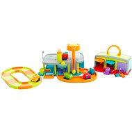 Teddies Track town with garage and toy cars 6pcs - Toy Garage