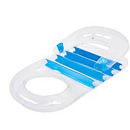 SUN CLUB Inflatable deckchair with backrest, blue - Inflatable Water Mattress