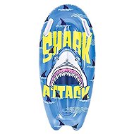SUN CLUB Surfboard, shark motif, blue - Inflatable Water Mattress