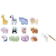 eliNeli Stringing beads, wooden animals from the zoo - Bead Track