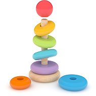 Alltoys Rainbow rings on a stick - Sort and Stack Tower