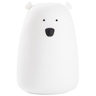 Rabbit & Friends Touch lamp teddy bear with control, white - Children's Room Light