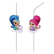 Javoli Drinking straws Shimmer and Shine 6 pcs - Straw