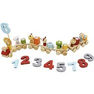 Wooden Train with Animals and Numbers - Train