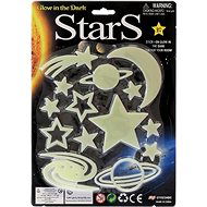 Stars glowing in the dark 3 types on a card - Sticker