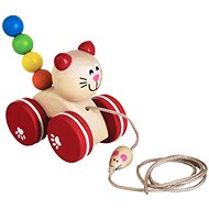 Detoa Cat with a Mouse - Push and Pull Toy