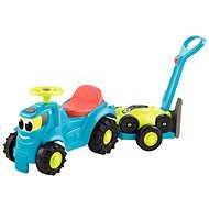 Ecoiffier Rutschauto Traktor mit Anhänger und Rasenmäher - Laufrad