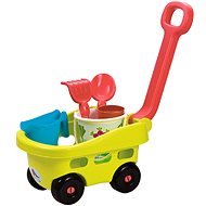 Ecoiffier Garden Wagon with Bucket and Accessories - Garden Tool Set