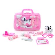 Vet set, light, sound, 30x26x9cm, Box - pink - Kids Doctor Briefcase