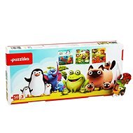 Puzzlika 12985 Favorite Animals 3-in-1 - Puzzle 3 Pictures 50 pieces - Jigsaw