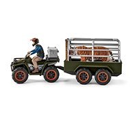 Schleich 42351 ATV pótkocsival és tartozékokkal - Figura szett