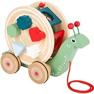 Small Foot Pulling motor snail with shapes - Push and Pull Toy