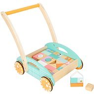 Small Foot Trolley with Dice - Wooden Blocks