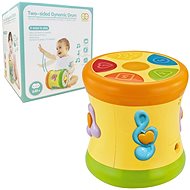 Double-sided playing drum yellow - Musical Toy