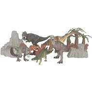 Dinoszauruszok készlete fákkal - Figura szett