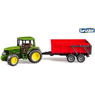 Bruder Farmer - John Deere Tractor with Tow - Toy Car
