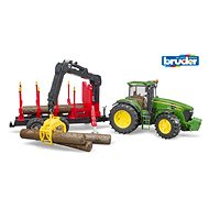 Bruder Forest Trucks - John Deere with Forest Trailer and Logs - Toy Car
