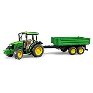 Bruder Farmer - John Deere tractor with tipping trailer - Tractor