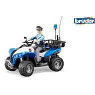 Bruder Pohotovostné vozidlá – policajná štvorkolka Quad s policajtom a príslušenstvom - Auto