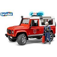 Bruder Utility Vehicles - Land Rover Fire Truck with a Firefighter - Toy Car