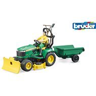 Bruder Utility Vehicles - John Deere Bworld Tractor with Trailer and Gardener - Toy Car
