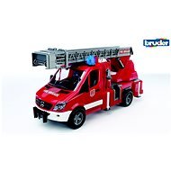 Bruder Utility Vehicles-Mercedes Benz Sprinter Fire Truck with Retractable Ladder and Flashing Beam - Toy Car