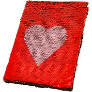 Ring Block A5, Line, 80 Sheets, Double-sided Sequins, Changing Pattern, LOVE - 210152 - Journal