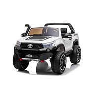 Toyota Hilux 4 × 4, biele, 2× 12 V/10 Ah batéria, EVA kolesá - Elektrické auto pre deti