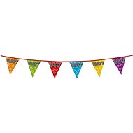 Garland flag “party“ holographic colour - 800 cm - Garland
