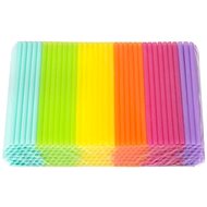 Straws - jumbo pastel straws - mix of colours - 24 cm x 9 mm (250 pcs) - Straw
