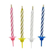 Birthday Non-blown Candles 12 pcs - 6cm - Candle