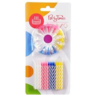 Colourful Birthday Candles - 24 pcs - 6cm - Candle