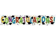 Garland - banner - graduation “congratulations!“ - 132 cm - Garland
