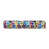 Garland - birthday banner - congratulations! - 132 cm - Garland