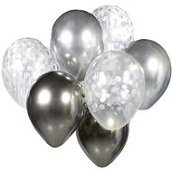 Set of Latex Balloons - Chrome-plated Silver 7 pcs, 30cm - Balloons