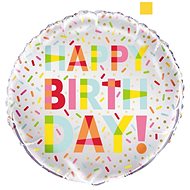 Foil Balloon Happy Birthday - Doughnut - 45cm - Balloons