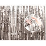 Party curtain silver - silver - 90 x 240 cm - Party Accessories